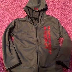 Under Armor gray jacket like new size 5